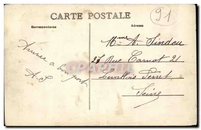 Las SÉNART — Przejście Hersant — Wydawca M. Mulard — Rewers