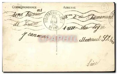 Montgeron-Crosnes — Moinho de Senlis — A Ponte — Verso
