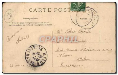Montgeron — Cruzeiro na grande rue e na rue de Chalandray — E L D. — Verso