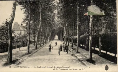 Montereau — O Boulevard Lebœuf de Mont-Germont e a Promenade des Noues — LL