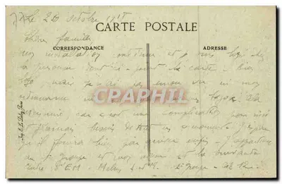 Melun — Ratusz — wydawca BLD, nr 121 — Rewers