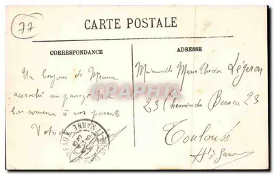Meaux — A Estação — LL. — Ch. Bournisien, Tabacs-Journaux — Verso
