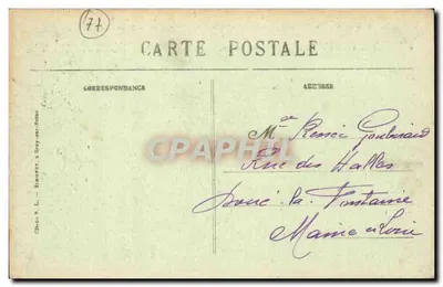 Provins (S.-et-M.) — Ogólny widok Miasta Dolnego z Terrasses du Collège — wydawca Ollivier S. L., Bey-sur-Loire, n° 112 — Rewers