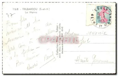 Trilbardou — La Marne — Colección Brulet — Reverso