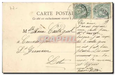 Umgebung von Meaux — Kleiner Arm der Insel Chappe und der Insel des Mühlen — B.F., Paris — Rückseite