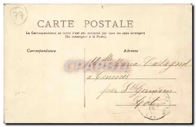 St-Jean-les-Jumeaux — Estrada da Alemanha — Editor Almer Gallar, n°5128 — Verso