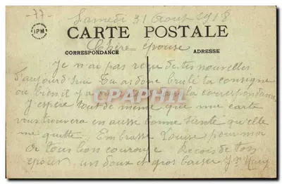 Montigny-l'Encoup (S.-et-M.) — Cedera geplant door Bernard de Jussieu in 1734 — Uitgave Creusy — Achterkant