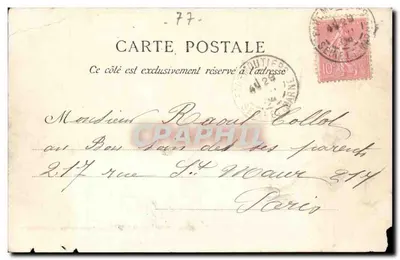 Faremoutiers — Avenue de la Garenne — editore sconosciuto, n° 1641 — Verso