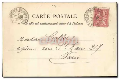 La Ferté-Gaucher — Rue de Paris — M. Rousseau Leblanc — n° 14 — Verso