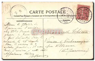 Fontenailles - Zamek Champs-Brûlé — Thibault, wyd., Meltin-Fontainebleau, n°231 — Rewers