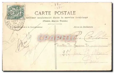 Puisseaux - A Abside da Igreja de São Mathurin - A. Marguillier, Rue Blanchard, Puisseaux (Loiret) — Verso