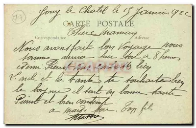 Jouy-le-Châtel (S.-et-M.) — Igreja — Picard, editor — Verso