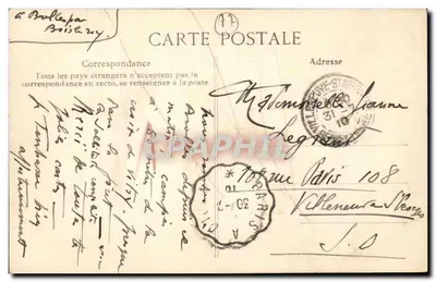 BOIS-LE-ROI — As Margens do Sena — editor anônimo, n° 170 — Verso
