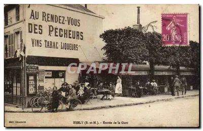 Esblly (S.-et-M.) — Entrada da Estação — Editora Delahaye