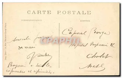 Provins — A Torre de César (século XII) — Mauris, livreiro, 44 Rue Hugues-le-Grand, Provins — Verso