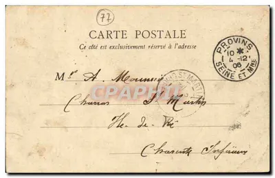 Poterne Faneron — ruínas de um antigo castelo — B.F., Paris — Verso