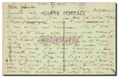 Melun — Katedra św. Aspais — wydawca Simon, nr 820 — Rewers