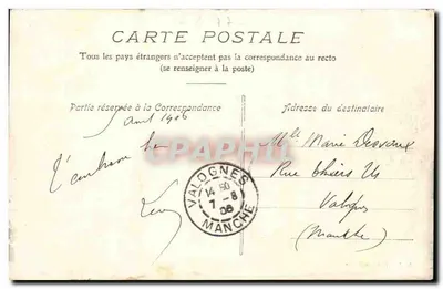 Fontainebleau — A Igreja — J. D. Fontainebleau, n°45 — Verso