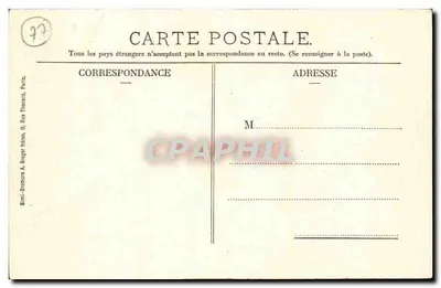 La Ferté-s/Jouarre - O Hotel de Ville — editor Bimi-Bromure & Bruger, Paris — Verso