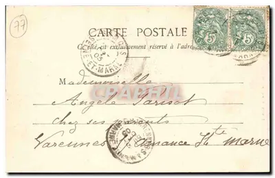 Samois-sur-Seine — De toren van het Observatorium — Tirifault, Athéna, n°152 — Achterkant