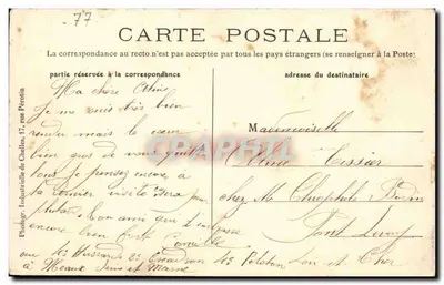 Meaux — Praça do Hotel de Ville — PIC - 49 — Verso