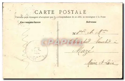 Melun - Widok na Seinę — B.F., Paris, n°15 — Rewers