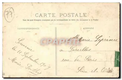 Othis - Katedra - Portal — wydawca Auguenot, w Dammartin — Rewers