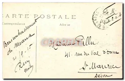 Brücke der Mühlen in Meaux — zerstört am 5. September 1914 — Phot-Express — Rückseite