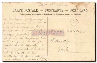 Fontenay-Trésigny — Ruínas do Viviers, a Torre (século XIII) — Coleção R. F. — Verso