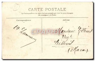 Fontanay-Trésigny - O Castelo — Editor Deibergun, número de série não visível — Verso