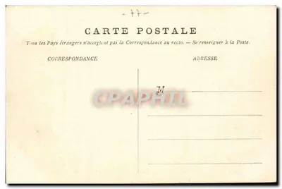 Fontainebleau — A Rue Grande e a Postagem — Editor: 224 — Verso