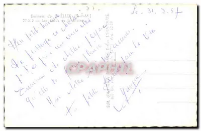 मोर्ने के किनारे — चेली के आसपास (दक्षिण और मध्य) — एडिटर ड'आर्ट ग्वी, पेरिस — पीछे