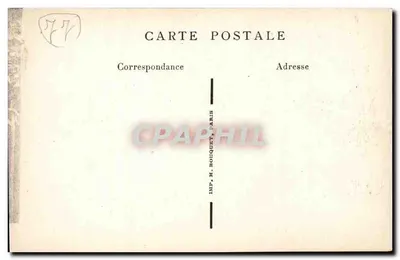 Stary Barbizon — Dom Stevenson 1876-1880 — Imp. H. Bouquet, Paryż — Rewers