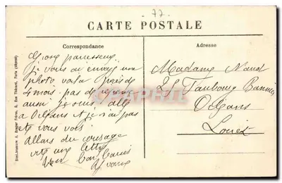Beaumont-du-Gâtinais (S.-et-M.) — Wjazd do Starego Zamek — Gollier, wyd. Beaumont — Rewers