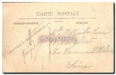 Melun — Monument Pasteur — Collection des Galeries Melunaises, n°27 — Verso
