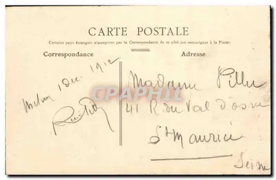 MELUN — Most Starego Zamek — J. Maison, wydawca w Melun — Rewers