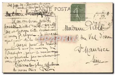 Melun — Brzegi rzeki Seiny — F. Davie & Rudes Éditeurs — Rewers