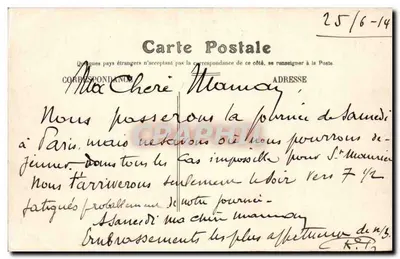 Melun — Uitzicht op de Seine — Collectie van de Melunaise Galerijen — Achterkant