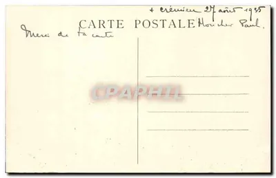 Crémieu (Isère) — Velha torre de São Hipólito — A. Gautider, foto, Lyonnaux — Verso
