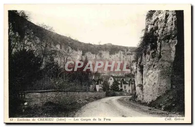 Arredores de CREMIEU (Isère) — As Gorges da Fusa — Fot. Combier Madop, Coleção Grivoz