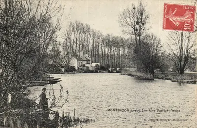 Montbazon (Loire-et-Loire) — Uma Vista sobre o Indre — G. Rougel, impressor, Montbazon