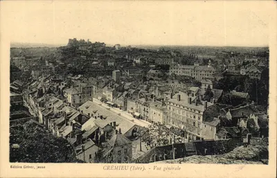 Crémieu (Isère) — Vista geral — Edição Grivoz, jovem