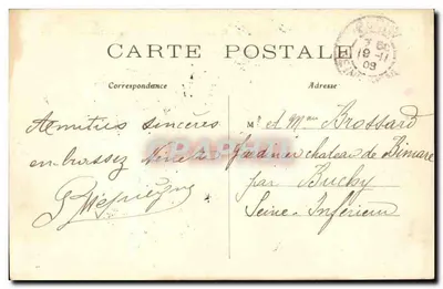 Paris — O Boulevard Haussmann e a Rue de Laborde — C M — Verso