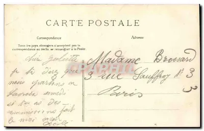 PARIS — Boulevard Magenta — E. L. D. n° 628 — Rückseite