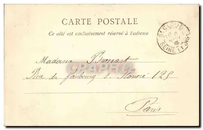 Paris — Hotel Regina — C. L. C. — Verso