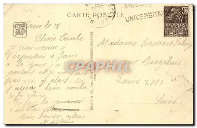 África Ocidental Francesa — A Mesquita Indígena — Exposição Colonial Internacional — Paris 1931 — G. Oliviér e J. G. Lambert — Cleustras de Garnier, Archs — Verso