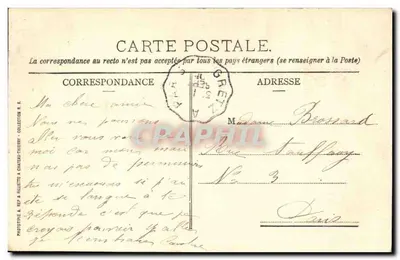Noisy-le-Sec - De Tour Bonnevalle — uitgever Phototype A. Rep & Fillette te Château-Thierry, n° 4045 — Achterkant