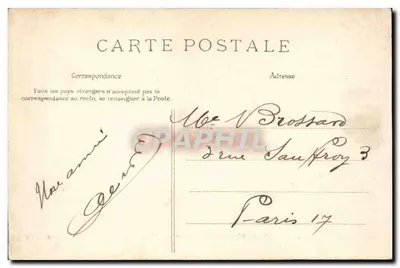 Floresta de Fontainebleau — O Elefante — SIRIGNY Édit. n°31 — Verso