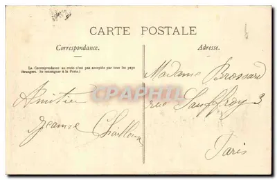 Ivry (Seine) — A Fazenda das Gansos — Gautrot, editor, n°62 — Verso