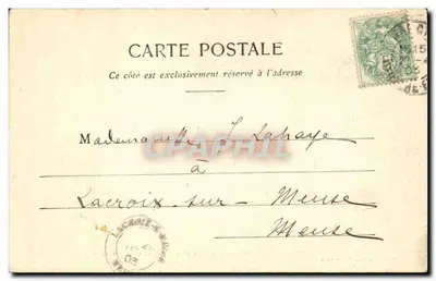 Nancy — Hémicycle de la Carrière — Pałac Rządu — Fototypia A. Bergueret et Co. — Rewers